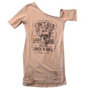 Bodycon graphic tee dress